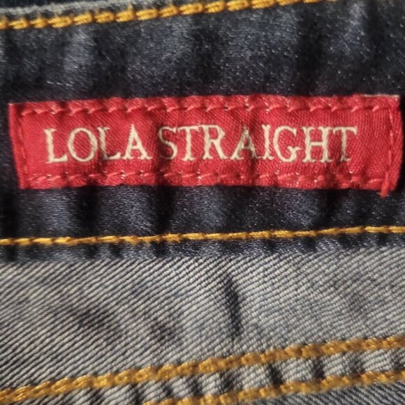 Lucky "Lola Straight" Dark Blue Denim with Contrast Stitching - Size 10/30 - Picture 8 of 11